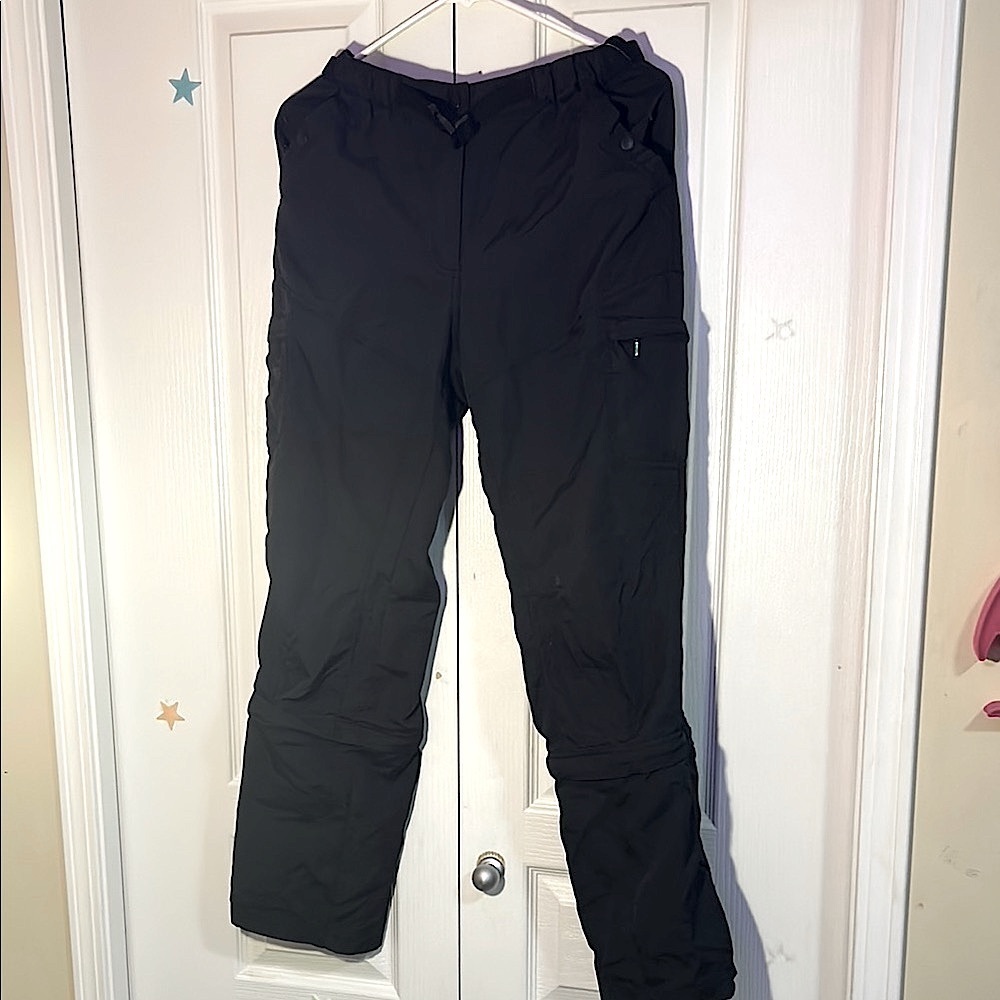 Convertible Utility Black Cargo Pants Adjustable Zipper Pockets mountain cyber - Picture 7 of 17